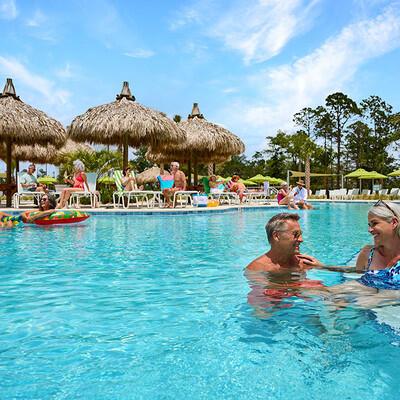 8668 Shell Sink Dr, Panama City Beach, FL 32413 - community pool featuring a gazebo