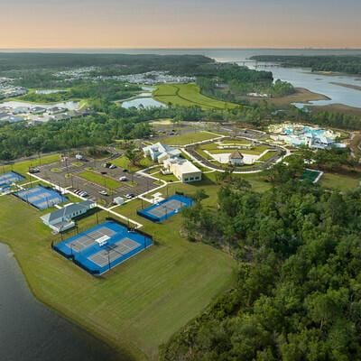 8668 Shell Sink Dr, Panama City Beach, FL 32413 - aerial view of a large body of water