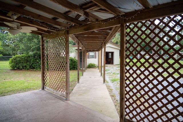 3180 Palmetta Ave, Crestview, FL 32539 - view of patio with a ceiling fan