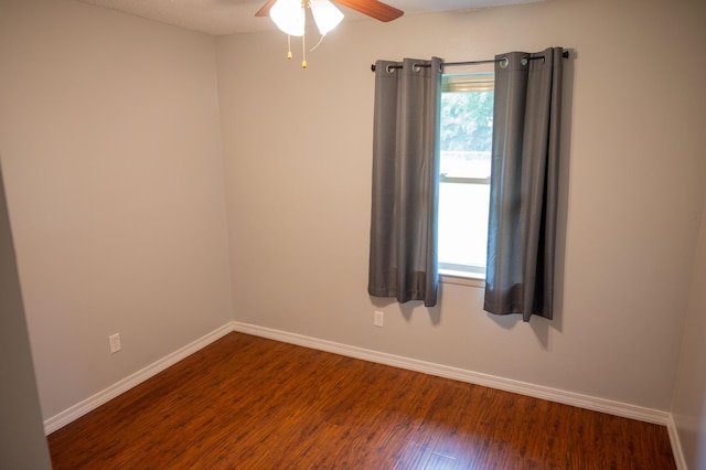 3180 Palmetta Ave, Crestview, FL 32539 - empty room featuring wood finished floors and ceiling fan
