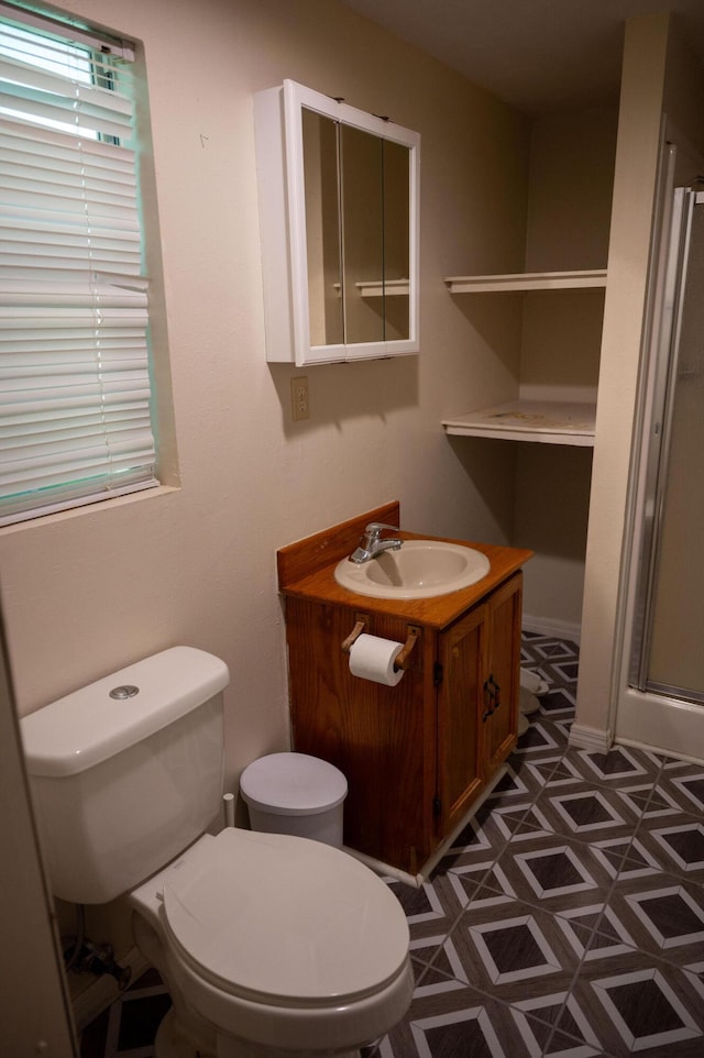 3180 Palmetta Ave, Crestview, FL 32539 - full bath featuring vanity, a stall shower, and tile patterned floors