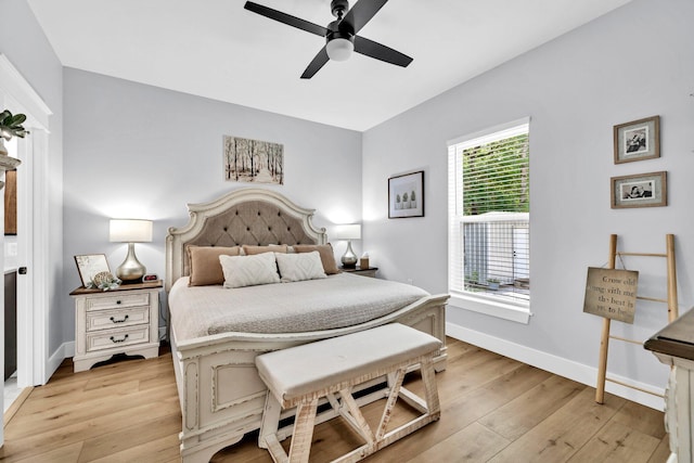 52 Lazy Bone St, Vernon, FL 32462 - bedroom featuring light wood-style floors and ceiling fan