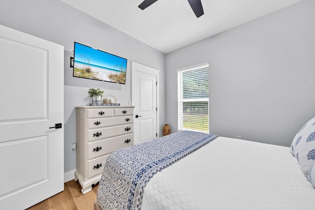 52 Lazy Bone St, Vernon, FL 32462 - bedroom featuring light wood finished floors and ceiling fan