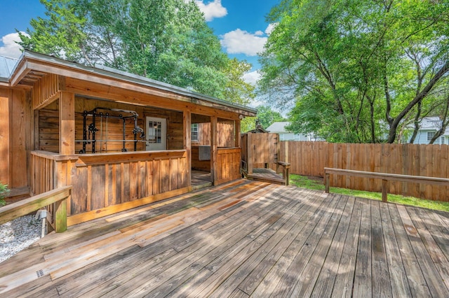 201 Anderson St, Crestview, FL 32536 - view of wooden deck