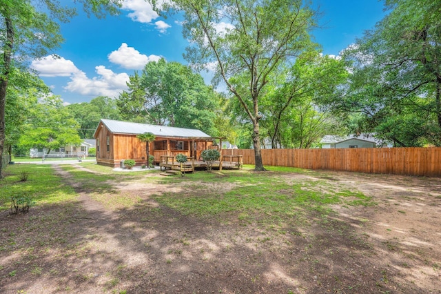 201 Anderson St, Crestview, FL 32536 - view of yard with a deck