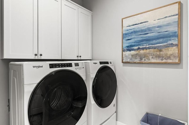 137 Cabana Trl, Santa Rosa Beach, FL 32459 - laundry room with independent washer and dryer and cabinet space