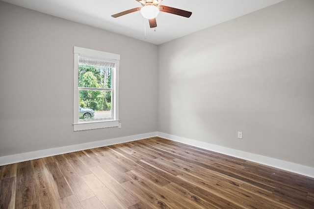 3112 Evans Ave, Navarre, FL 32566 - unfurnished room featuring a ceiling fan and wood finished floors