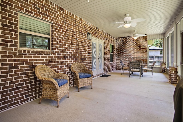3112 Evans Ave, Navarre, FL 32566 - view of patio / terrace featuring a ceiling fan