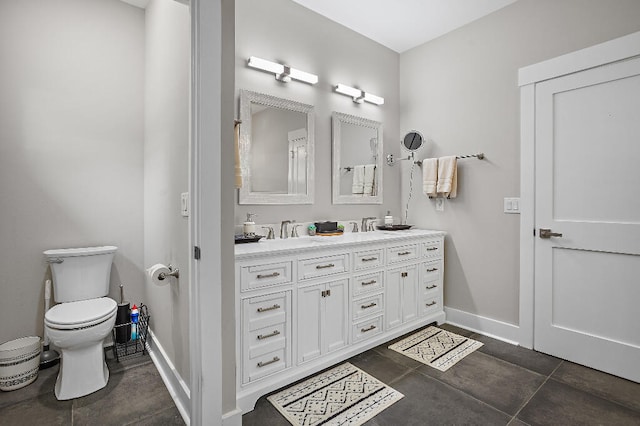 3112 Evans Ave, Navarre, FL 32566 - bathroom with double vanity and tile patterned flooring
