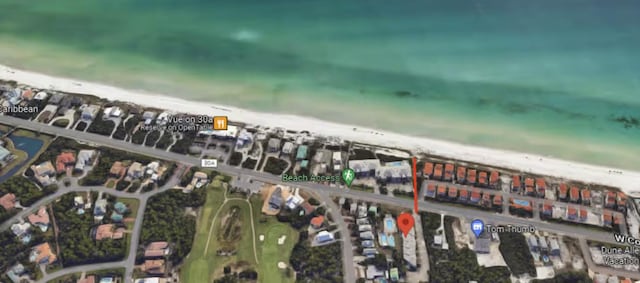 4984 W County Highway 30a Unit 5B, Santa Rosa Beach, FL 32459 - view of property location featuring waterfront with a beach