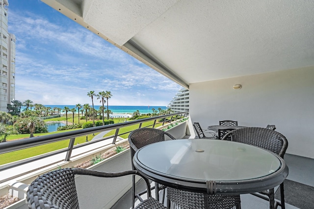 291 Scenic Gulf Dr Unit 400, Miramar Beach, FL 32550 - balcony featuring a water view