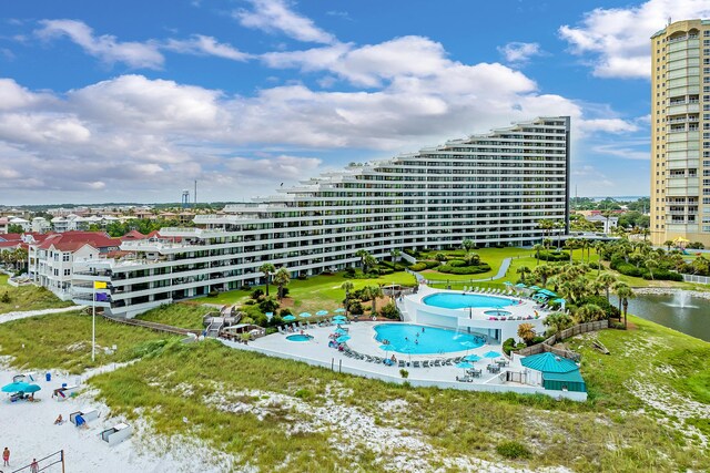291 Scenic Gulf Dr Unit 400, Miramar Beach, FL 32550 - bird's eye view of a pool