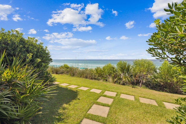 3722 E Co Highway 30a 3 3, Santa Rosa Beach, FL 32459 - view of grassy yard with a water view