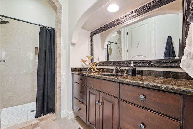 69 Cobalt Ln, Miramar Beach, FL 32550 - bathroom with vanity and a shower stall