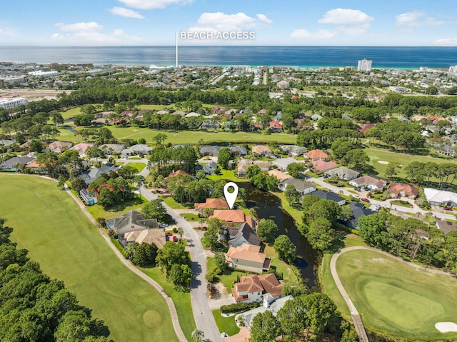69 Cobalt Ln, Miramar Beach, FL 32550 - aerial view of property's location featuring a nearby body of water and nearby suburban area