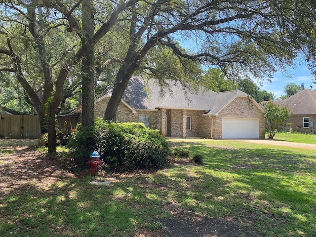 64 Hampton Cir, Niceville, FL 32578 - view of front facade featuring brick siding, an attached garage, and concrete driveway