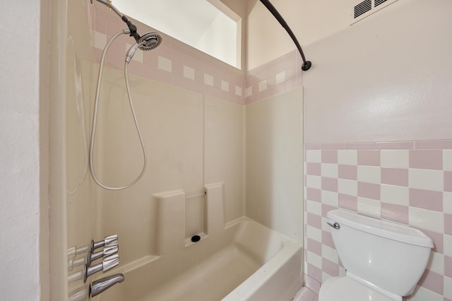 5108 Escambia St, Milton, FL 32570 - bathroom with washtub / shower combination and tile walls