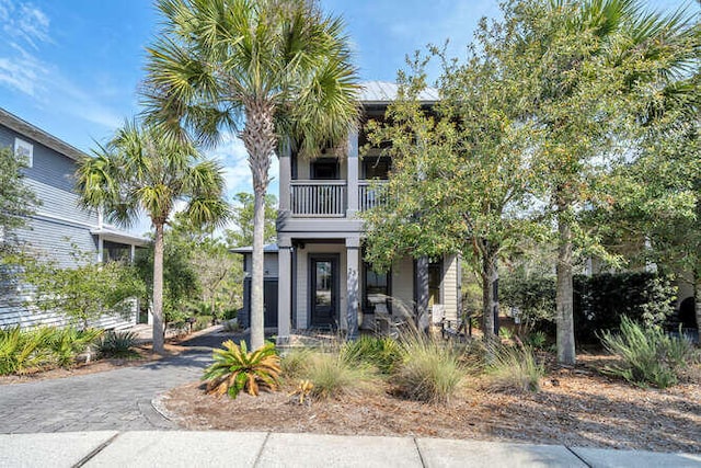 23 The Greenway Loop, Inlet Beach, FL 32461 - obstructed view of property featuring a balcony