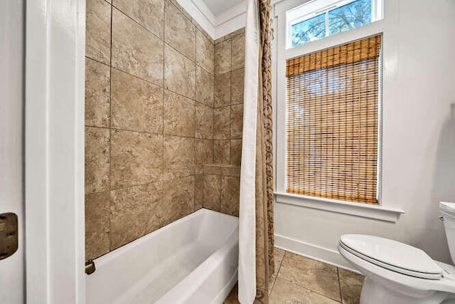 23 The Greenway Loop, Inlet Beach, FL 32461 - bathroom featuring tile patterned floors and shower / tub combo with curtain