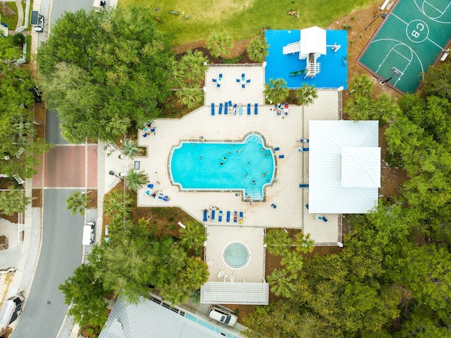23223 Front Beach Rd # 112, Panama City Beach, FL 32413 - bird's eye view of a pool area