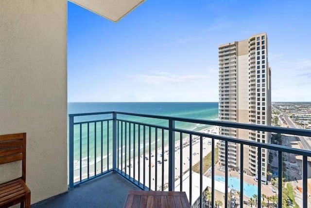 16701 Front Beach Rd Unit 1807, Panama City Beach, FL 32413 - balcony featuring a water view