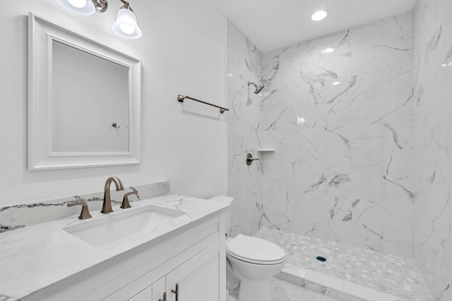 2672 Chat Holley Rd, Santa Rosa Beach, FL 32459 - full bath featuring vanity, marble finish floors, and a marble finish shower