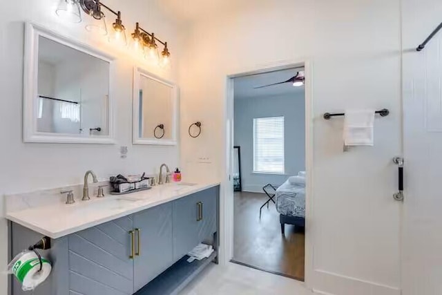 7411 Grand Navarre Blvd, Navarre, FL 32566 - full bath with double vanity and ensuite bath