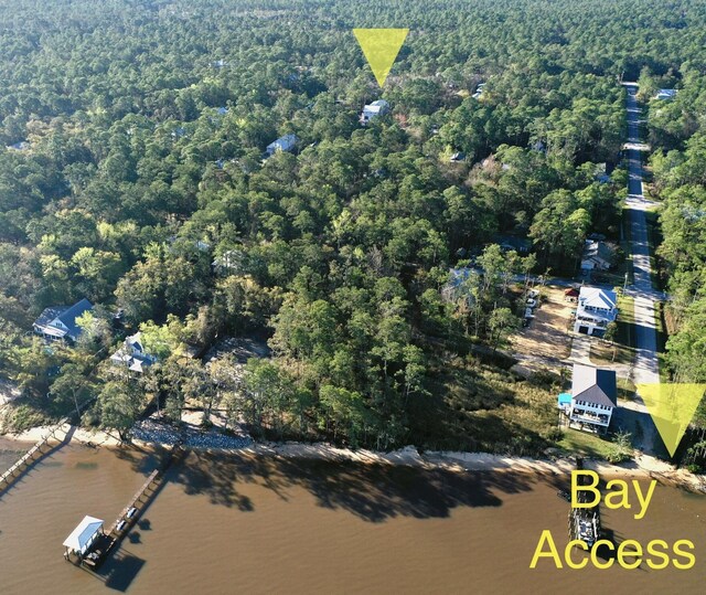 116 E Georgie Pt, Washington, FL 32459 - aerial view of property's location featuring a heavily wooded area and a nearby body of water