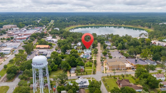 273 E Live Oak Ave, Defuniak Springs, FL 32435 - aerial view of residential area featuring a nearby body of water