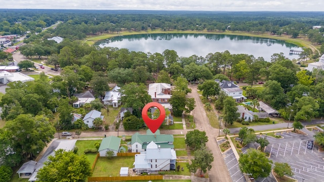 273 E Live Oak Ave, Defuniak Springs, FL 32435 - aerial perspective of suburban area featuring a nearby body of water