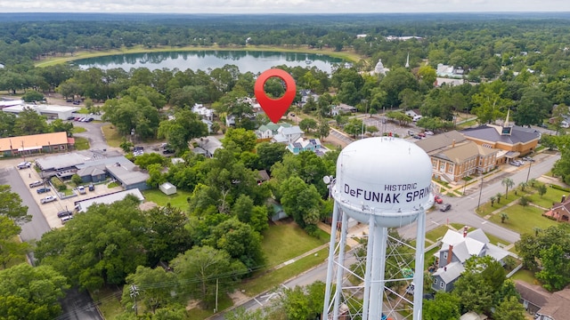 273 E Live Oak Ave, Defuniak Springs, FL 32435 - aerial view of a nearby body of water and a forest