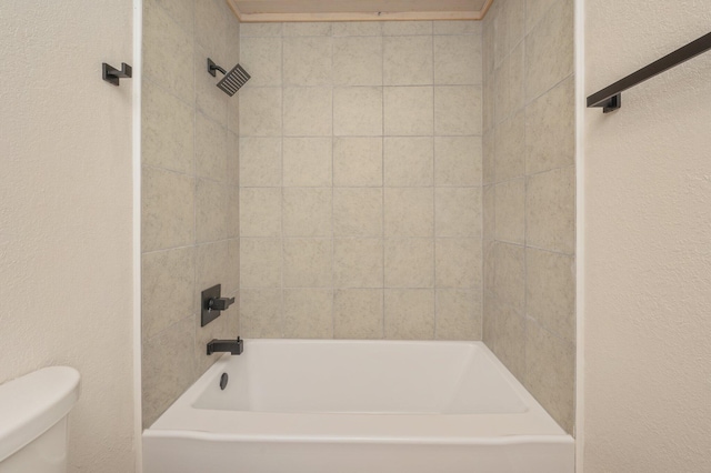 3375 Mclain Dr, Crestview, FL 32539 - bathroom with  shower combination and a textured wall