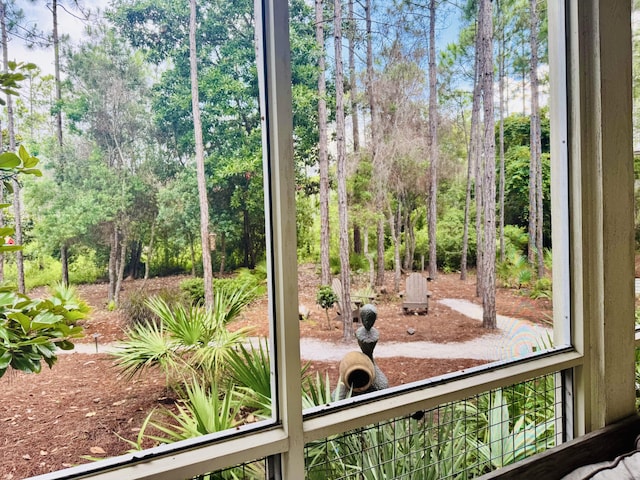 58 Pine Needle Way, Santa Rosa Beach, FL 32459 - view of yard featuring view of wooded area