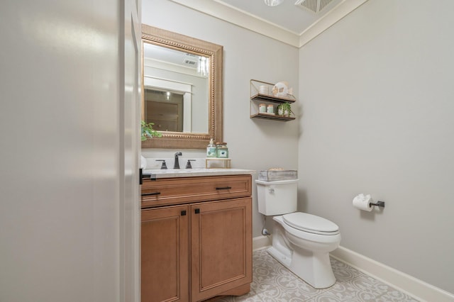 2580 Taylor Rd, Crestview, FL 32536 - half bathroom featuring vanity and tile patterned floors
