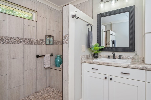 2580 Taylor Rd, Crestview, FL 32536 - bathroom featuring vanity and walk in shower