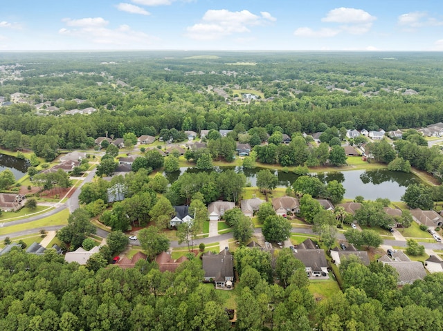 419 Symphony Way, Freeport, FL 32439 - aerial view of residential area featuring a large body of water and a heavily wooded area