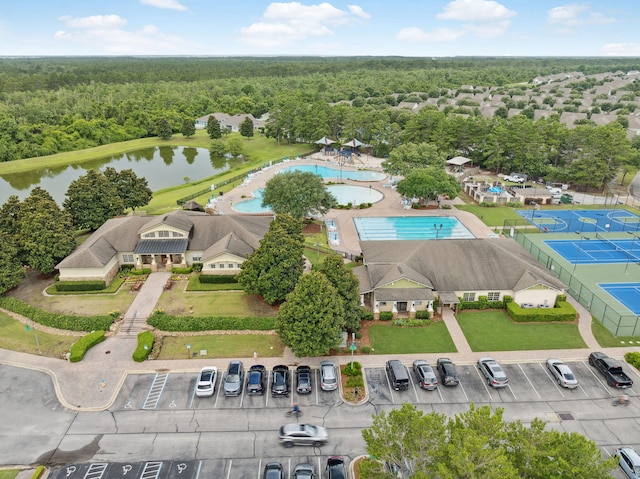 419 Symphony Way, Freeport, FL 32439 - bird's eye view of a forest and a large body of water