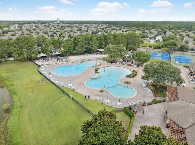 419 Symphony Way, Freeport, FL 32439 - aerial view of a pool