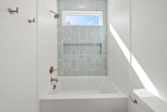 7215 Sunset Ave, Panama City Beach, FL 32408 - bathroom with toilet and bathtub / shower combination