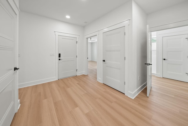 7215 Sunset Ave, Panama City Beach, FL 32408 - entrance foyer featuring light wood-style floors and recessed lighting
