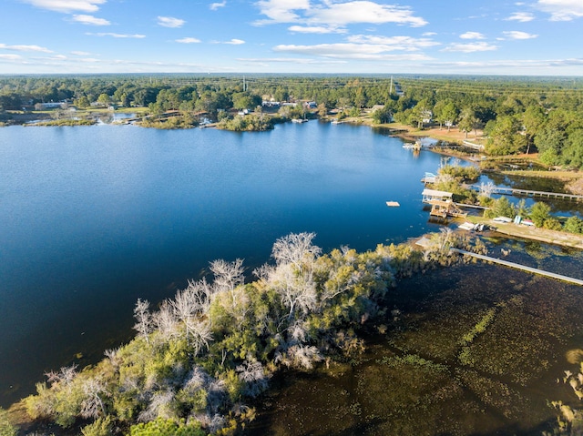 321 Timber Wind Dr, Defuniak Springs, FL 32433 - drone / aerial view of a nearby body of water and a heavily wooded area