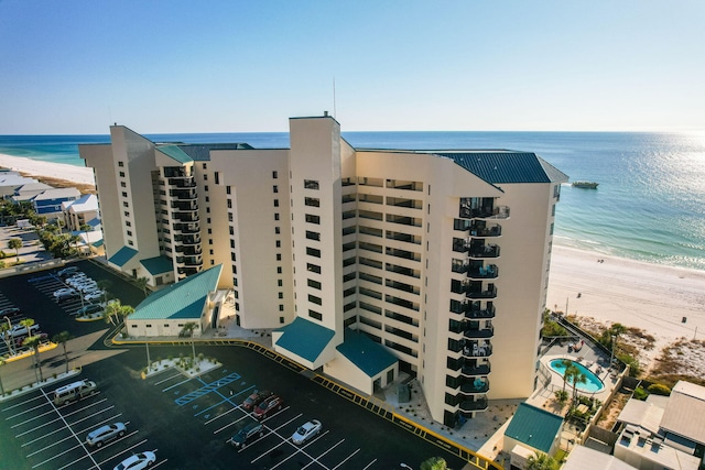 9850 S Thomas Dr Unit 1012W, Panama City, FL 32408 - view of apartment building / complex featuring view of water and beach