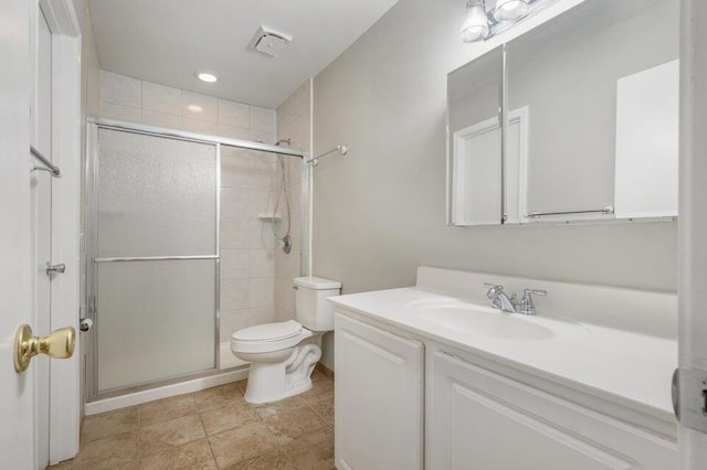 613 Colonial Dr Apt 5, Fort Walton Beach, FL 32547 - full bathroom featuring vanity, a stall shower, and tile patterned floors
