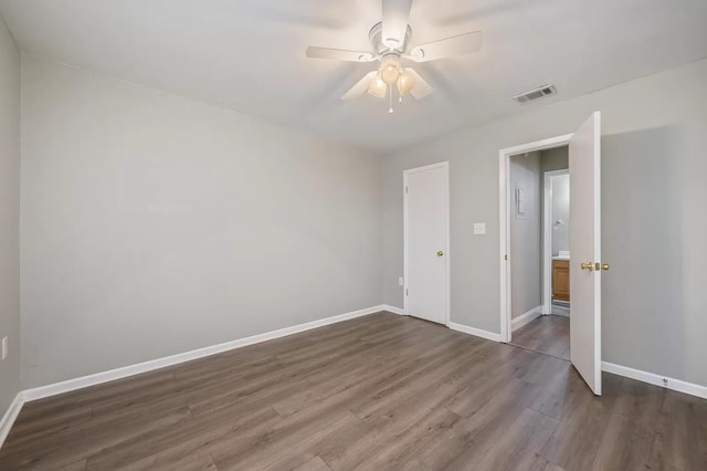613 Colonial Dr Apt 5, Fort Walton Beach, FL 32547 - spare room with wood finished floors and ceiling fan