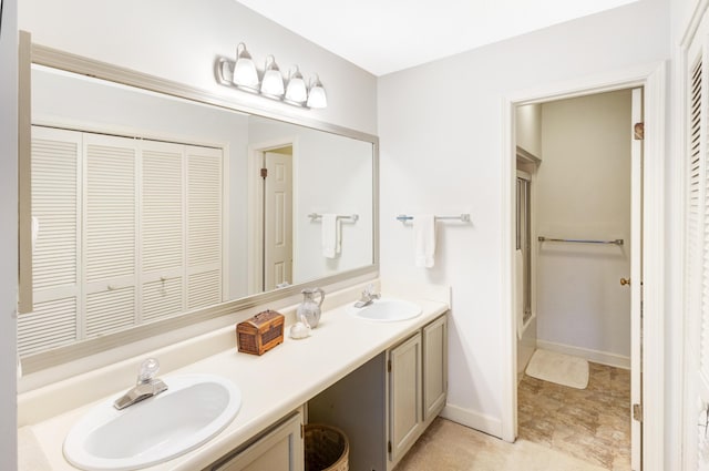 310 Westlake Ct Unit 310, Niceville, FL 32578 - full bathroom with a closet, double vanity, a tub to relax in, and a shower