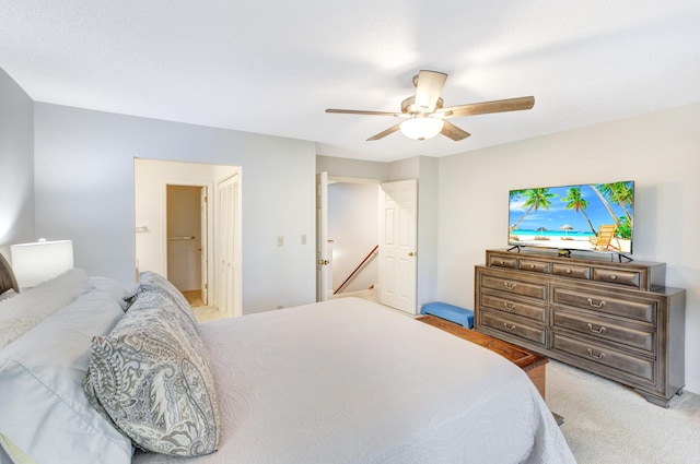 310 Westlake Ct Unit 310, Niceville, FL 32578 - carpeted bedroom with a ceiling fan and a closet