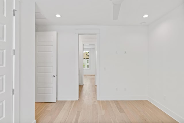 368 Ridgewalk Cir Lot 44B, Santa Rosa Beach, FL 32459 - spare room with light wood-style flooring and recessed lighting