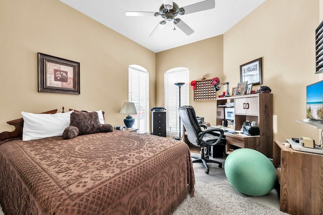 423 Maritime Ct, Destin, FL 32541 - bedroom with an office area and ceiling fan