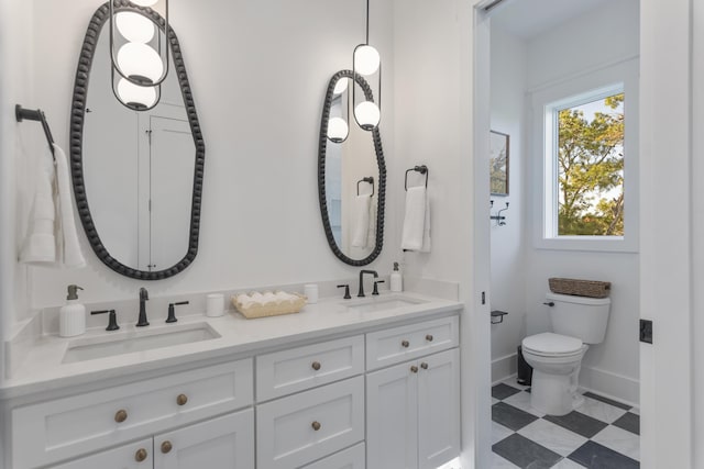 185 Dune Dr, Santa Rosa Beach, FL 32459 - bathroom with double vanity and toilet
