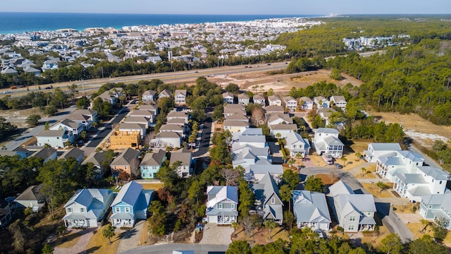 173 W Willow Mist Rd, Inlet Beach, FL 32461 - aerial view of property's location featuring nearby suburban area and a large body of water